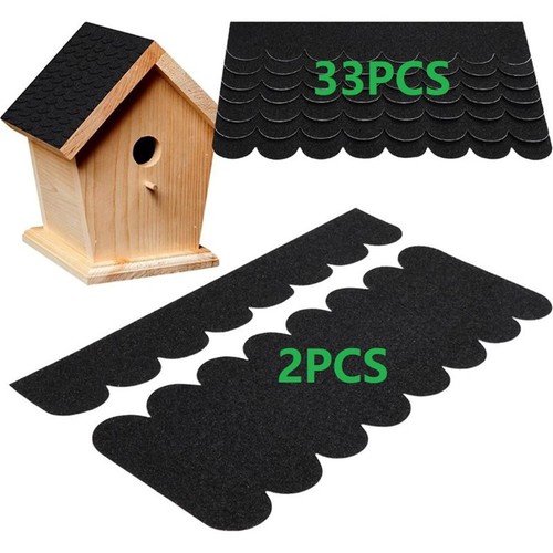 Black roofing felt shingles - black,